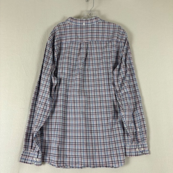 Le Tigre men’s Long Sleeve Button Down White with Red/Blue Stripes Size L - Picture 5 of 10